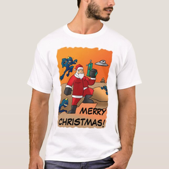 T-shirt Noël sur Mars (Devant)