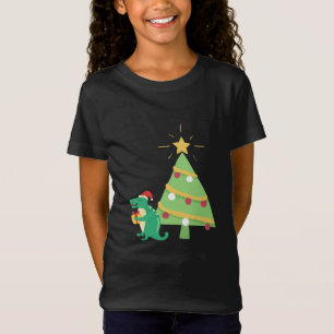 T-Shirt Noël T-rex