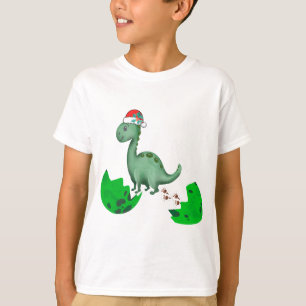 T-shirt Noël T-Rex Dinosaur Enfants Noël