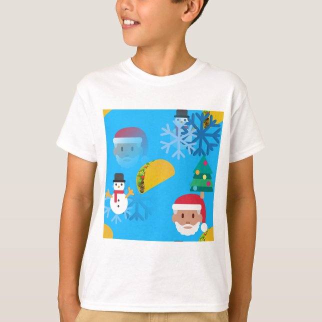 T-shirt noël taco emoji (Devant)