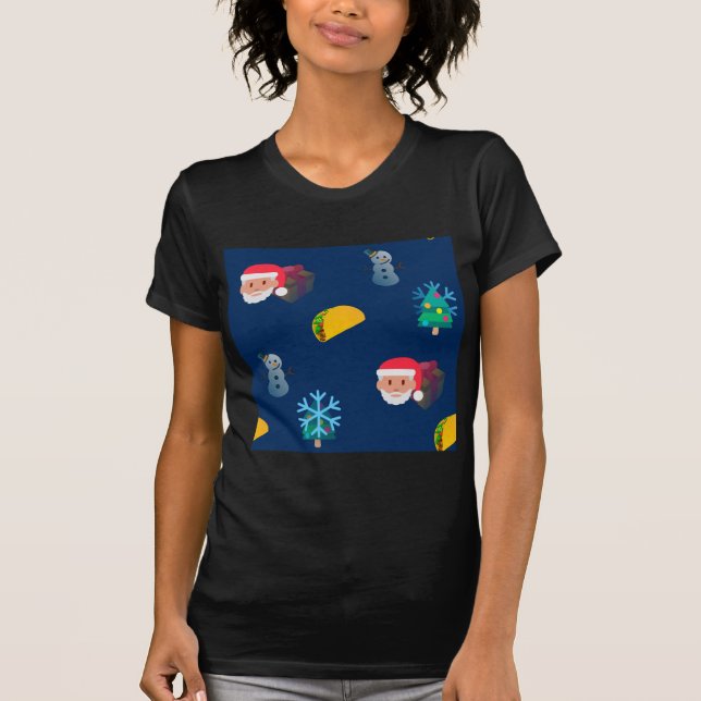 T-shirt noël taco emoji (Devant)