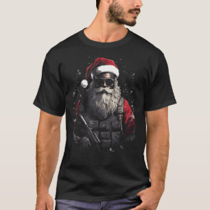 T-shirt Noël Tactique Père Noël Xmas Idée cadeau