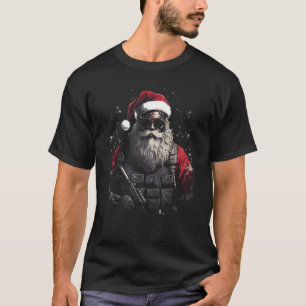 T-shirt Noël Tactique Père Noël Xmas Idée cadeau