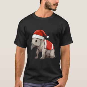 T-shirt Noël Tapir Santa Chapeau Funny Noël Enfants