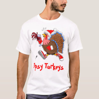 T-shirt Noël Tipsy Turquie (Vin) - LS Sport-Tek