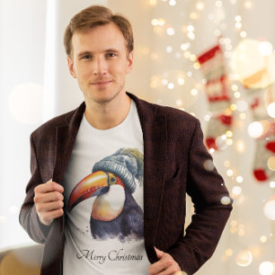 T-shirt Noël Toucan, personnalisable