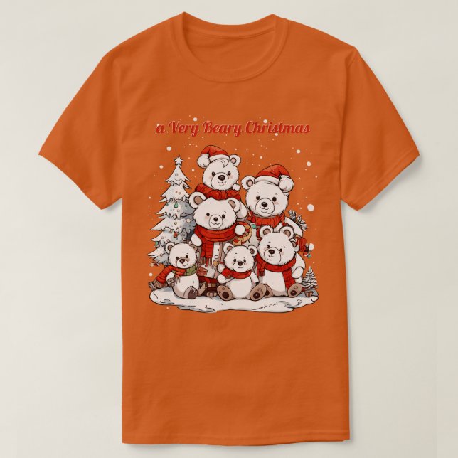 T-shirt noël très bestial (Design devant)