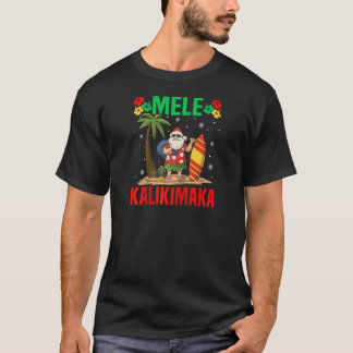 T-shirt Noël tropical de Mele Kalikimaka Noël Hawaï S