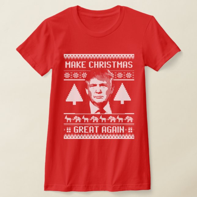 T-shirt Noël Trump - Rendre Noël meilleur (Poser)