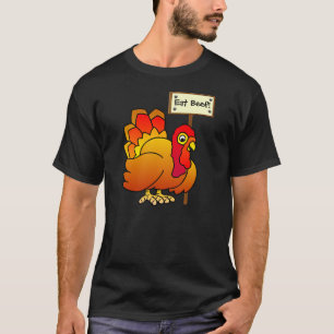 T-shirt Noël Turquie avec le signe "mangent de boeuf"