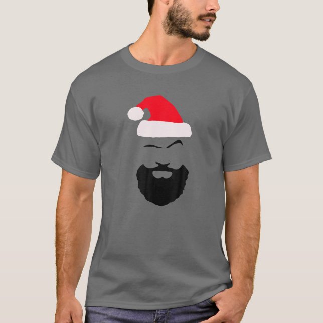 T-shirt Noël Unisex Adulte / Jeune Père Noël Graphisme (Devant)