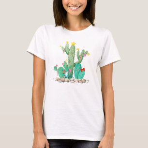T-shirt Noël Vacances Désert Cactus Cactus Sud-ouest