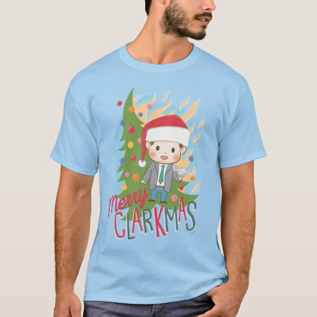 T-shirt Noël vacances Joyeux Clarkmas (Devant)