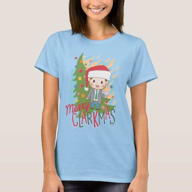 T-shirt Noël vacances Joyeux Clarkmas (Devant)