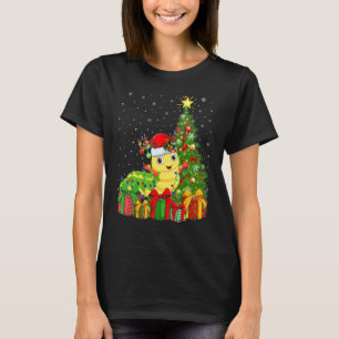 T-shirt Noël Vacances Santa Chenille Sapin de Noël
