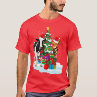 T-shirt Noël vache Noël arbre de Noël drôle