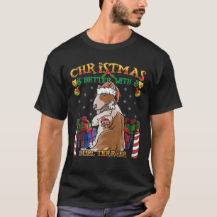 T-shirt Noël Vaut Mieux Avec Une Bully Taureau Sant