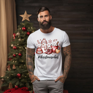 T-shirt noël vibes chaud cacao et la neige amusant