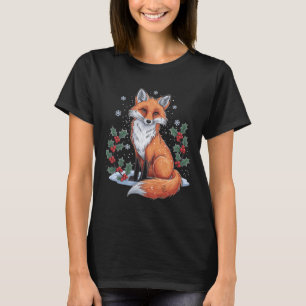 T-shirt Noël Vintage 90s Fox Woodland Animal Cottagec