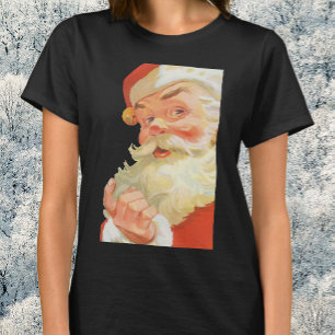 T-shirt Noël vintage, joyeux Père Noël avec un secret