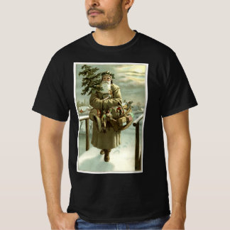 T-shirt Noël vintage, Père Noël victorien avec des jouets