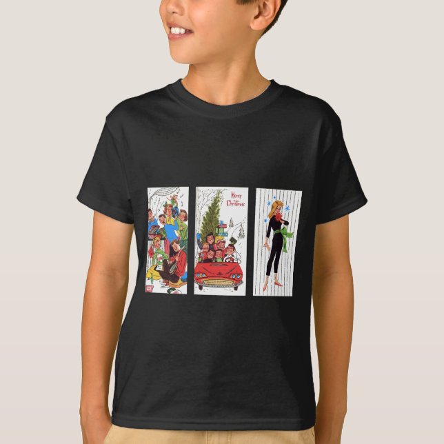 T-shirt Noël vintage rockabilly (Devant)