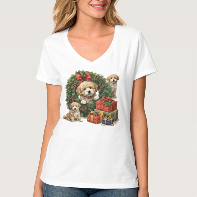 T-shirt Noël Weather Dog (Devant)
