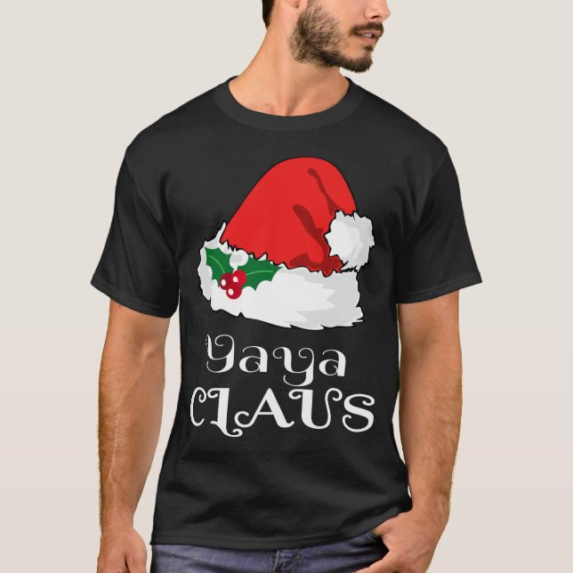 T-shirt Noël Yaya Claus Correspondant Pyjama Santa Hat X-m (Devant)