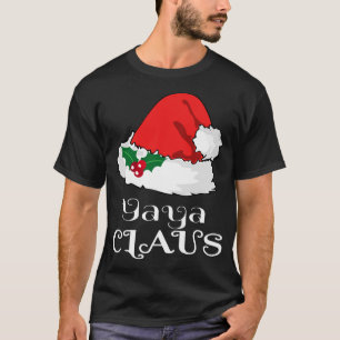 T-shirt Noël Yaya Claus Correspondant Pyjama Santa Hat X-m