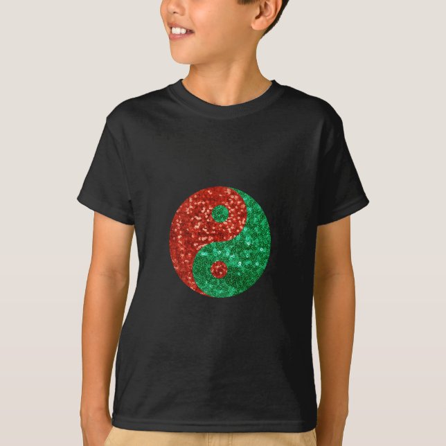 T-shirt noël yin yang (Devant)