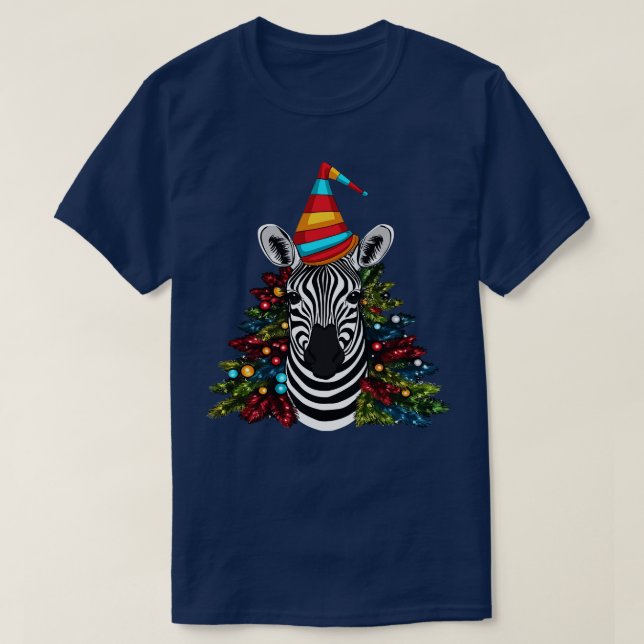 T-shirt Noël Zebra (Design devant)