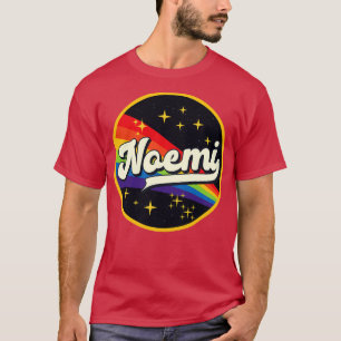 T-shirt Noemi Arc En Ciel Dans L'Espace Style Vintage