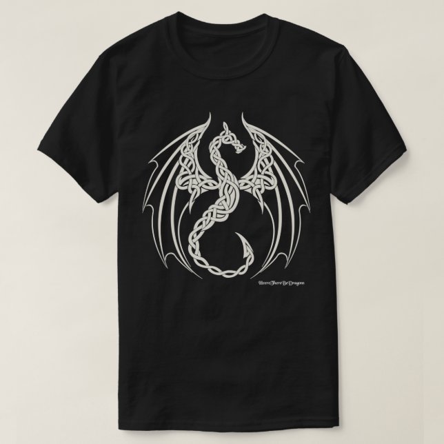 T-shirt Noeud celtique Dragon Blanc (Design devant)