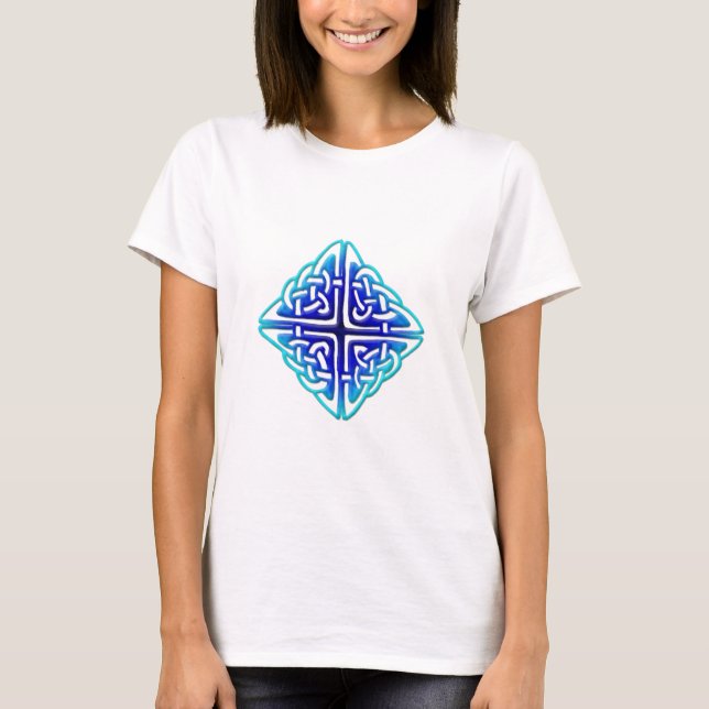 T-shirt Noeud celtique traditionnel de diamant (Devant)