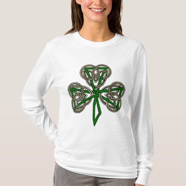 T-shirt Noeud croisé de shamrock (Devant)