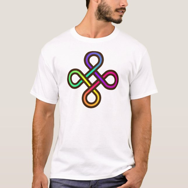 T-shirt Noeud de couleur (Devant)