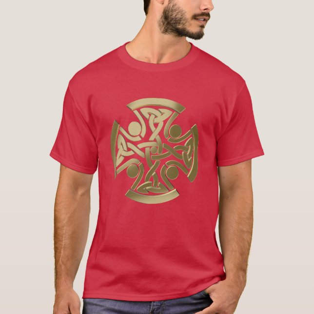 T-shirt noeud d'or celtique (Devant)