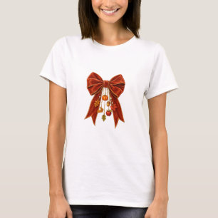 T-shirt Nœud en velours rouille