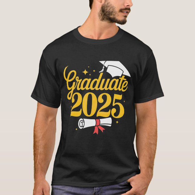 T-Shirt Nœud Papillon Diplômé 2025 (Devant)