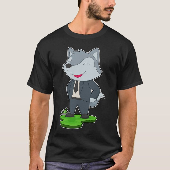T-shirt Nœud Papillon Mariage Loup Garçon (Devant)