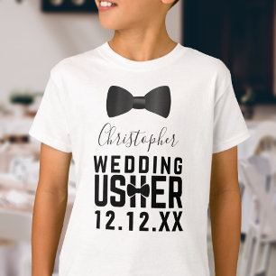 T-shirt Nœud papillon personnalisé pour enfants Chemise de