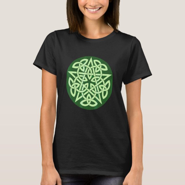 T-shirt Nœud Pentacle Wicca Occulte Celtique (Devant)
