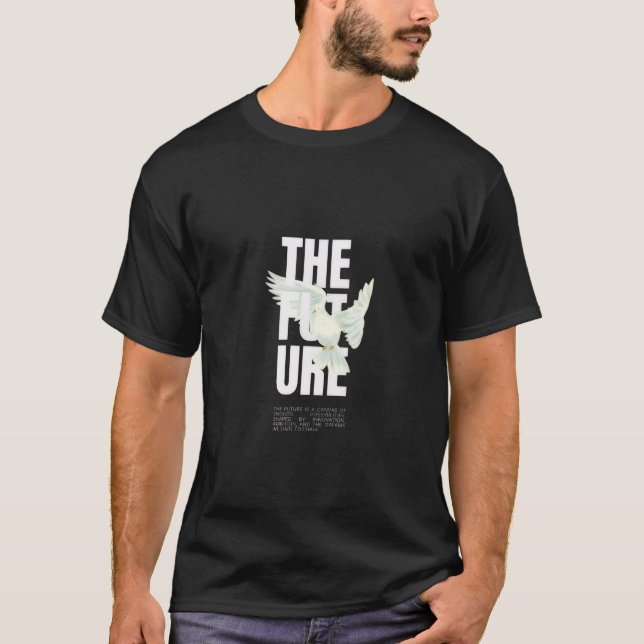 t-shirt noir. (Devant)