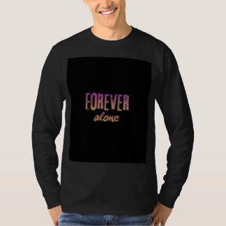 T-shirt noir à manches longues avec motif Forever