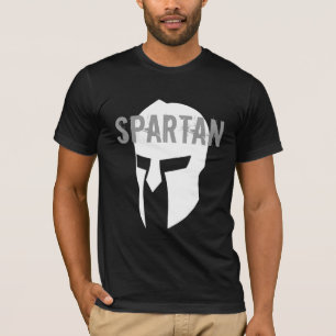 T-shirt noir américain de base spartiate