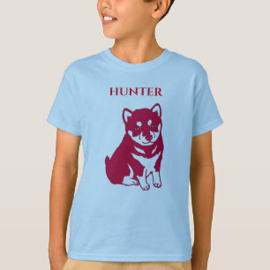 T-shirt noir avec animal devant.