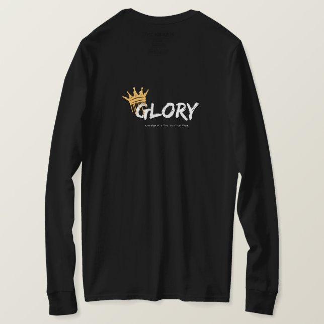 T-shirt noir avec motif doré (Design dos)