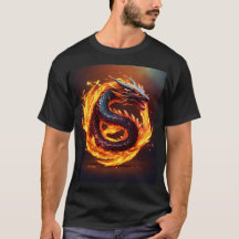 T-shirt noir avec un dessin unique