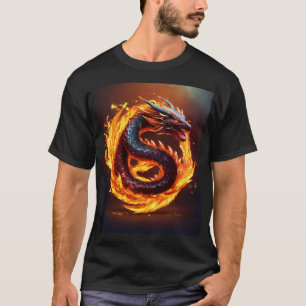 T-shirt noir avec un dessin unique