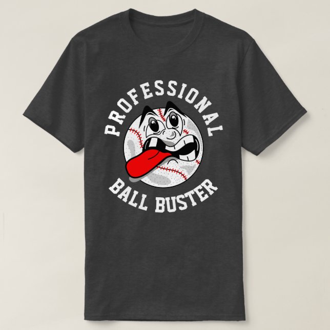 T-shirt noir Ball Buster (Design devant)